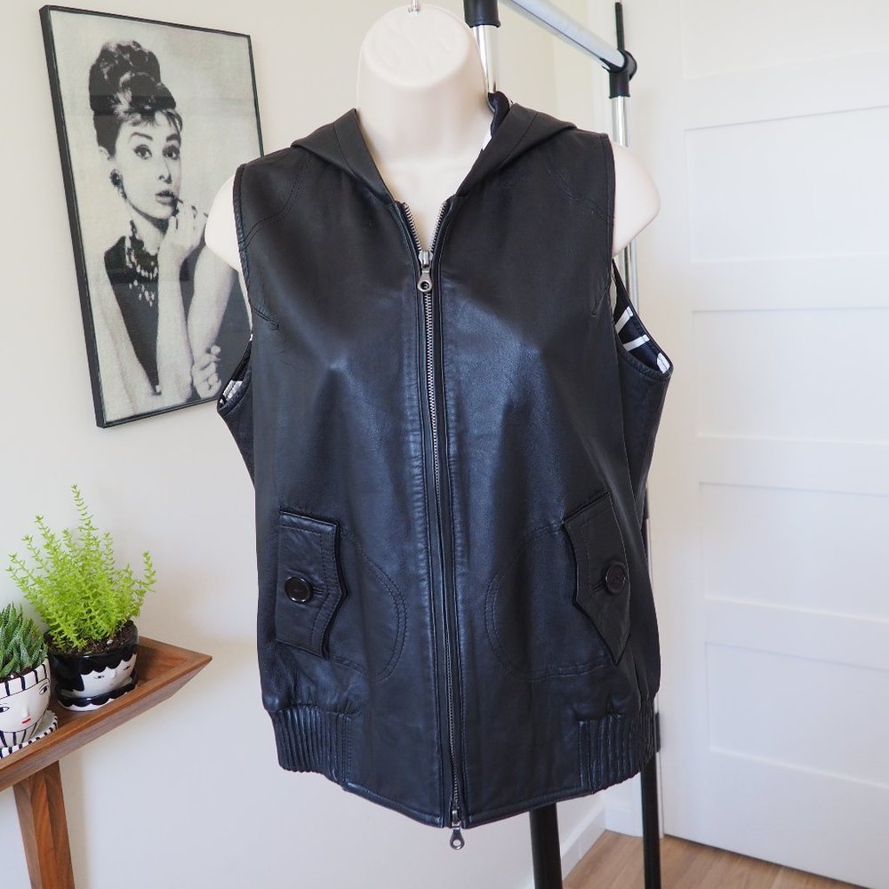 ONE GIRL WHO LEATHER VEST